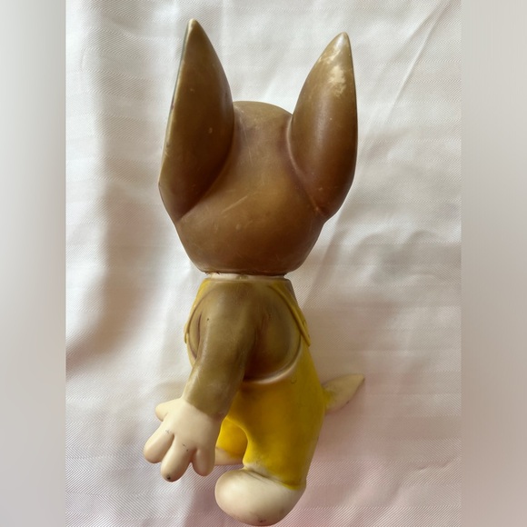 Vintage 1970s Rubber Cartoon Dog Figure - Taiwan, 9” Jerry the Mouse likeness - Picture 4 of 9